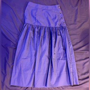 H&M Blue-grey Linen Skirt